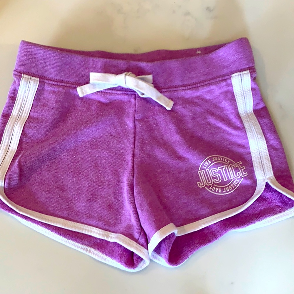 Justice shorts sz 8